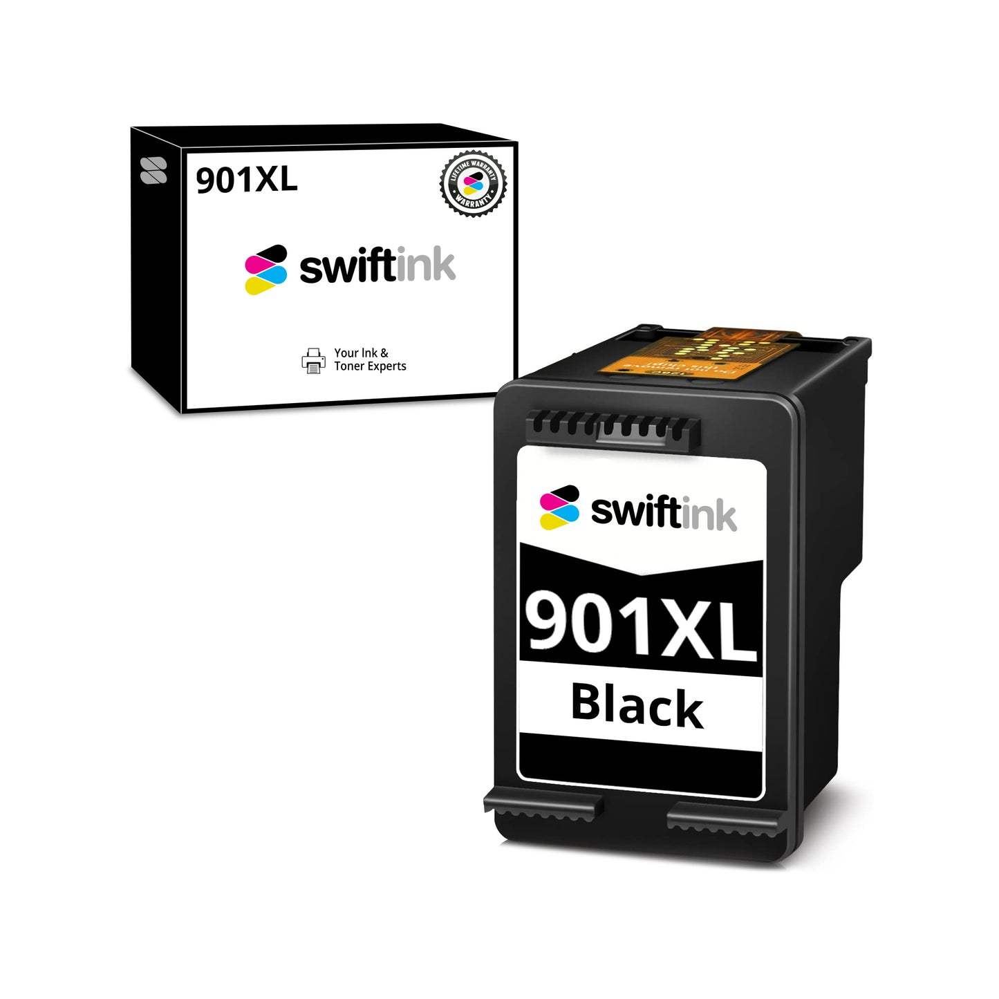 Remanufactured High Yield Black Ink Cartridge for HP 901XL / CC654AN