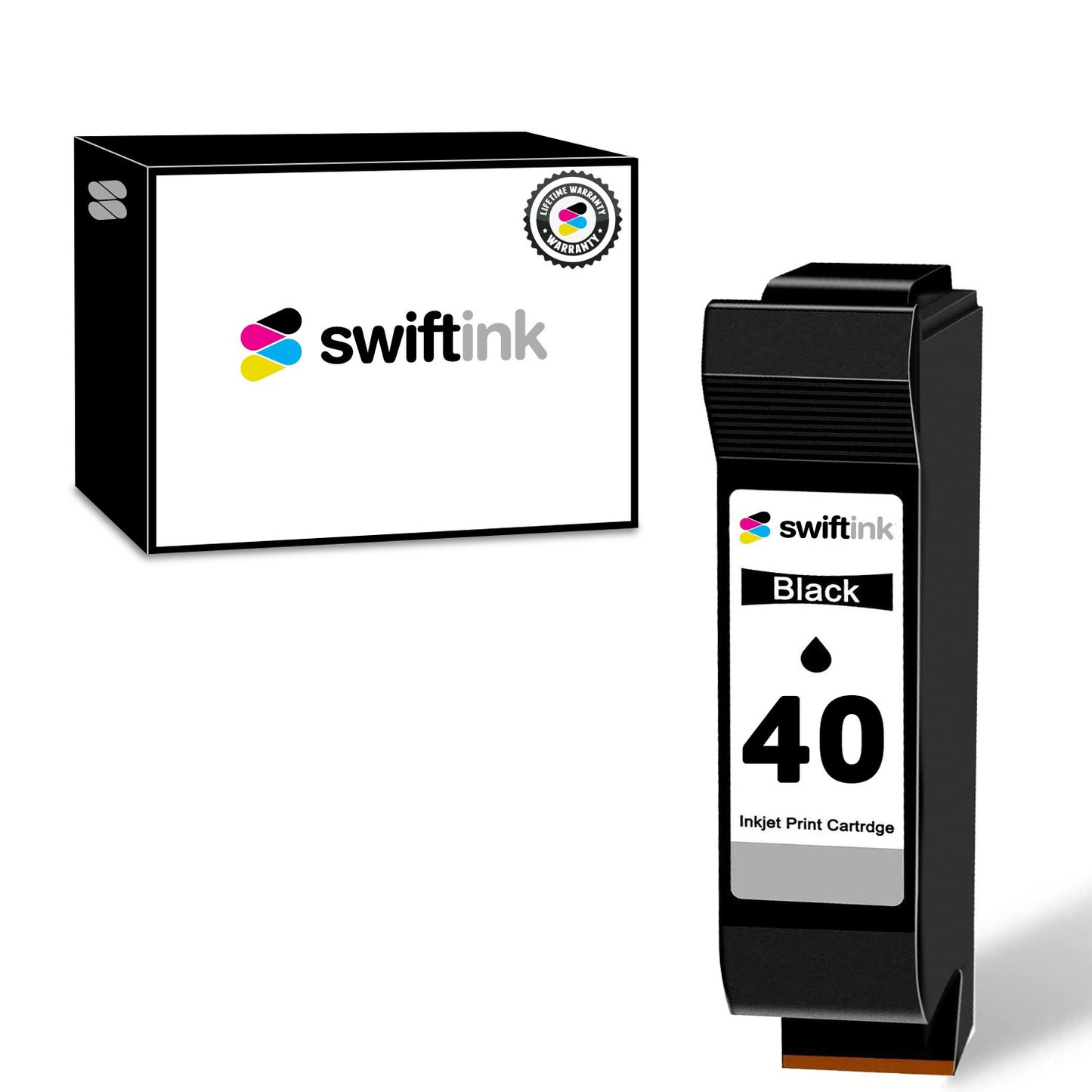 Replacement for Hewlett Packard 51640A (HP 40 Black) Ink Cartridge