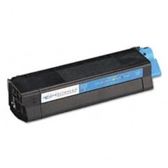 Compatible Type C6 / 43034803 Cyan Laser Toner Cartridge for the Okidata Oki C3100 & C3200 Printers