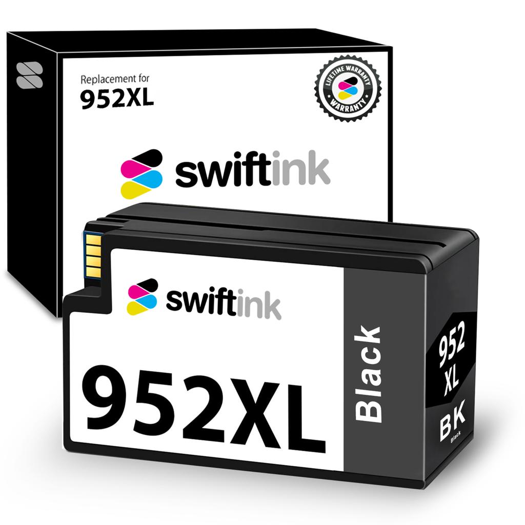 Compatible Replacement High Yield Black Ink Cartridge for F6U19AN / HP 952XL