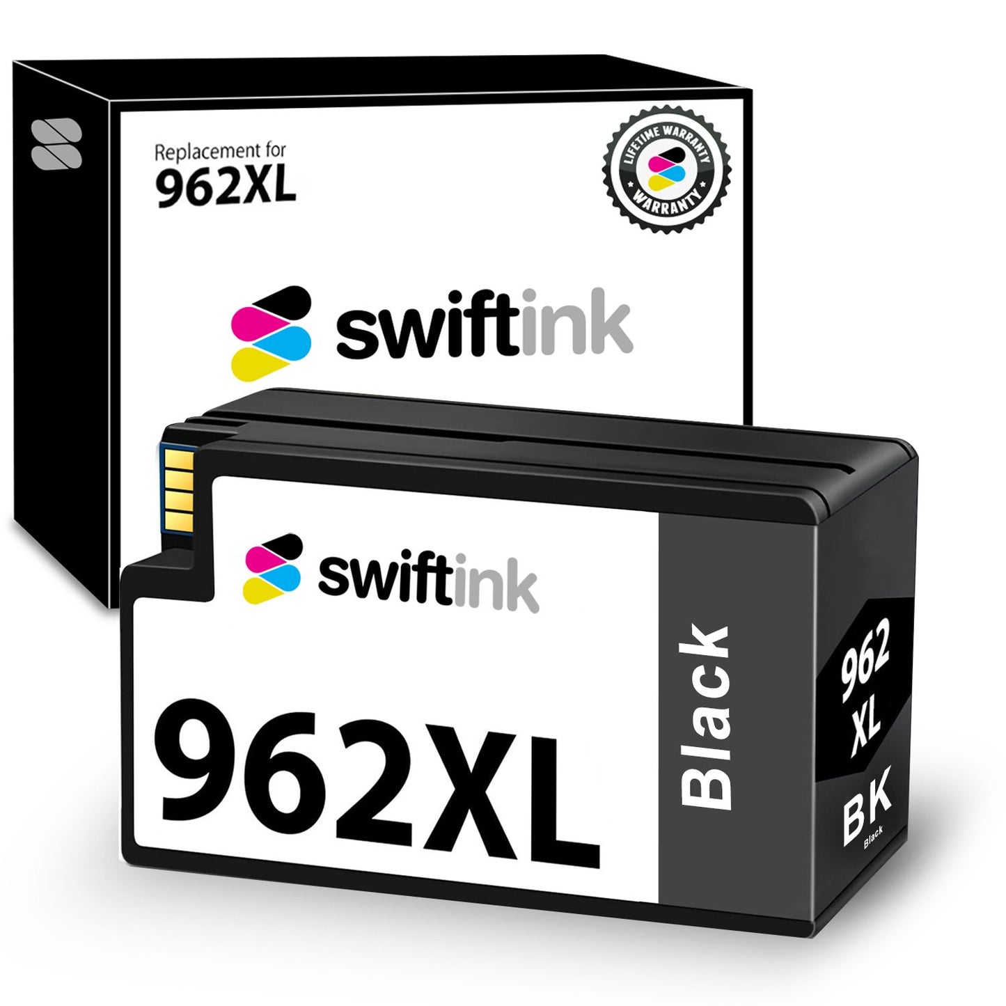 Compatible Replacement High Yield Black Ink Cartridge for 3JA03AN / HP 962XL