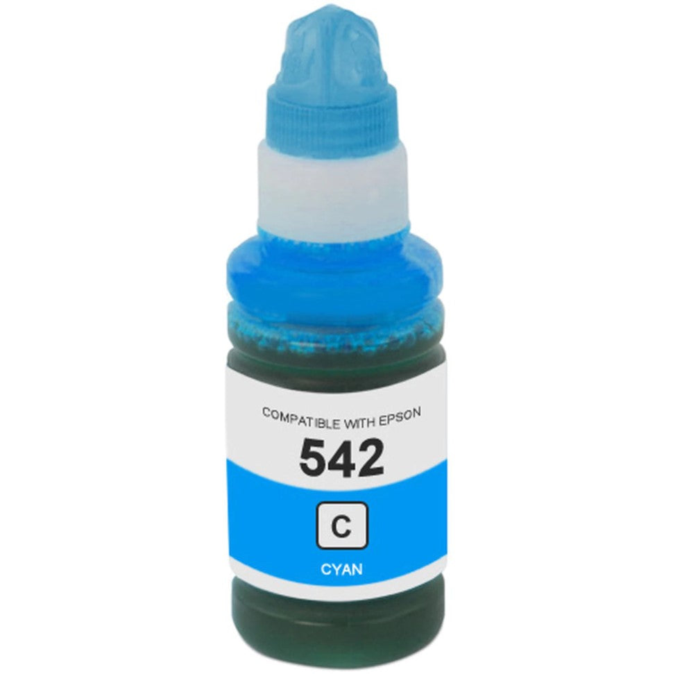 Compatible Epson 542 (T542220) Cyan Ink Bottle (70 mL)