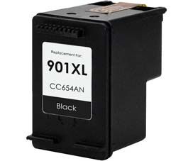 Remanufactured High Yield Black Ink Cartridge for HP 901XL / CC654AN