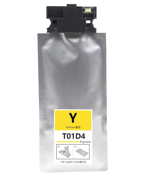 Compatible Epson T01D4 (T01D400) Yellow High-Yield Ink Pack - 20,000 Page-Yield