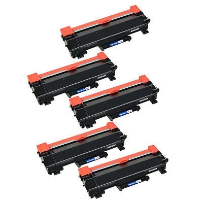 Compatible Brother TN760 High Yield Black Toner Cartridges – Set of 5
