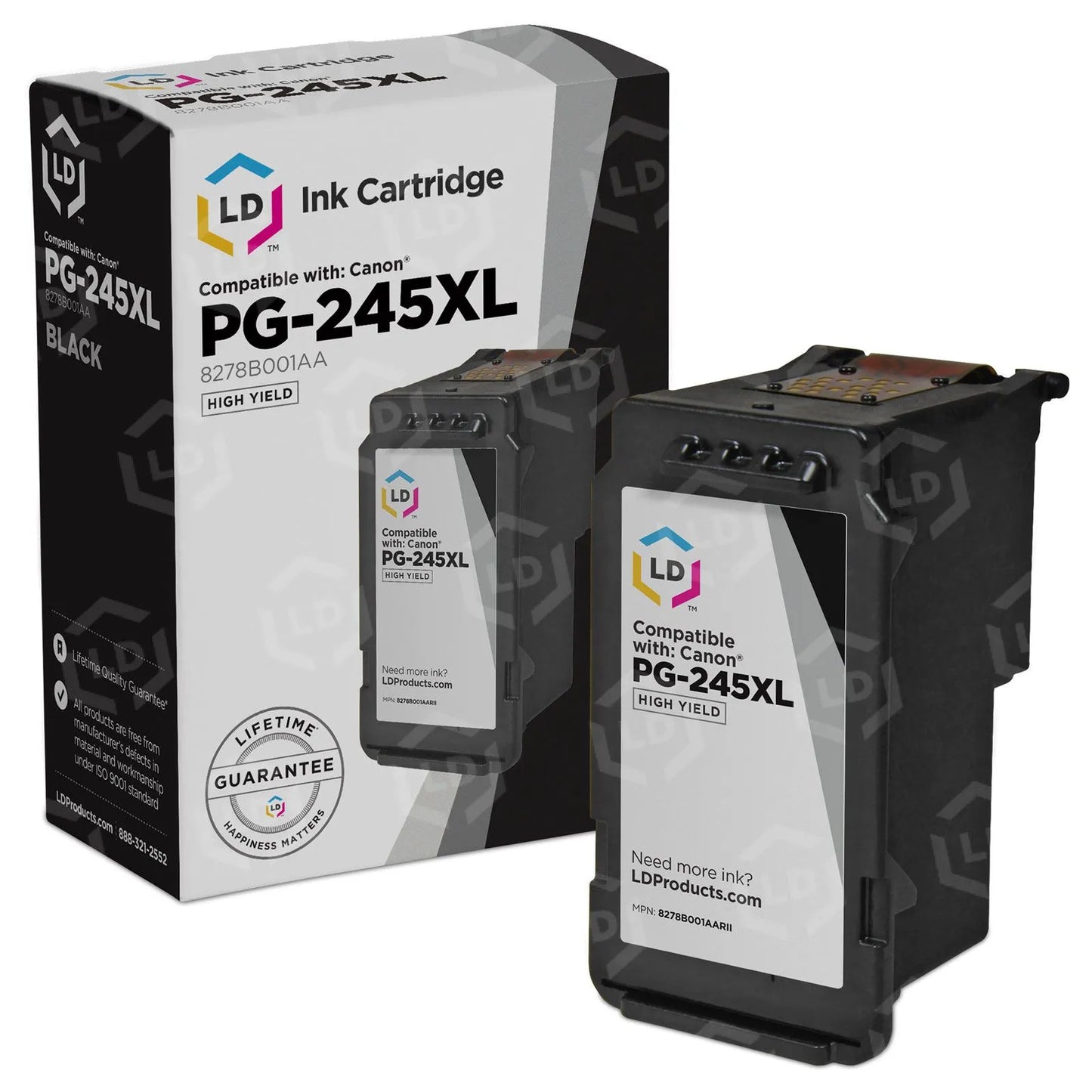 Remanufactured Canon PG-245XL Black Ink Cartridge – 8278B001AA