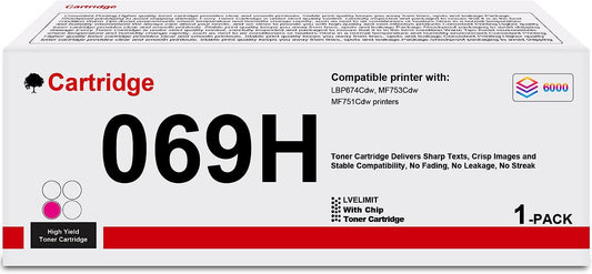 Compatible Canon 069 H High Yield Magenta Toner 5091C001 (5,500 Page Yield)