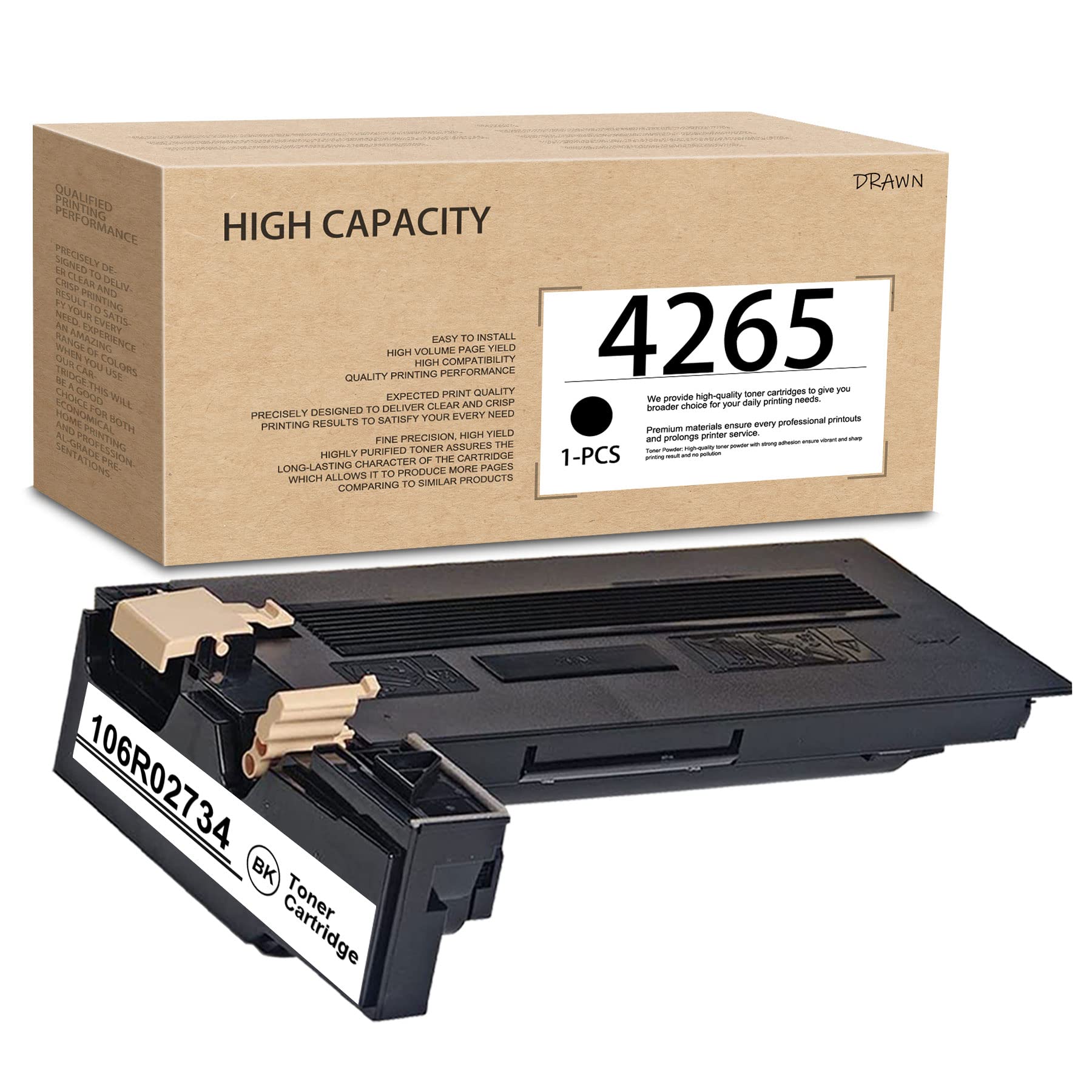 Compatible Xerox WorkCentre 4265 Black High-Capacity Toner Cartridge (106R02734)