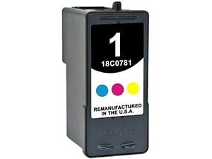 Remanufactured Lexmark 18C0781 (#1) Color Inkjet Cartridge