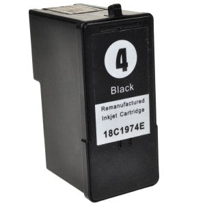 Remanufactured Lexmark 18C1974 (#4) Black Inkjet Cartridge
