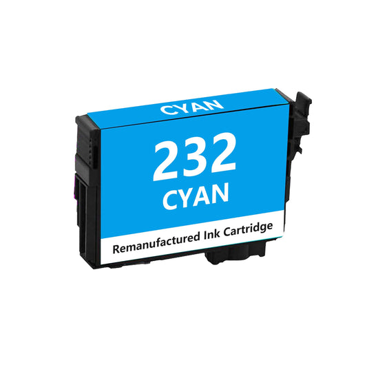 Remanufactured Epson 232 Cyan Ink Cartridge - T232220