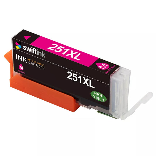 Compatible Canon 6450B001 (CLI-251XL) High Yield Magenta Ink Cartridge