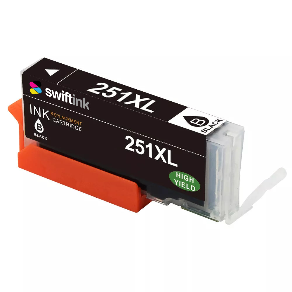 Compatible Canon 6448B001 (CLI-251XL) High Yield Black Ink Cartridge