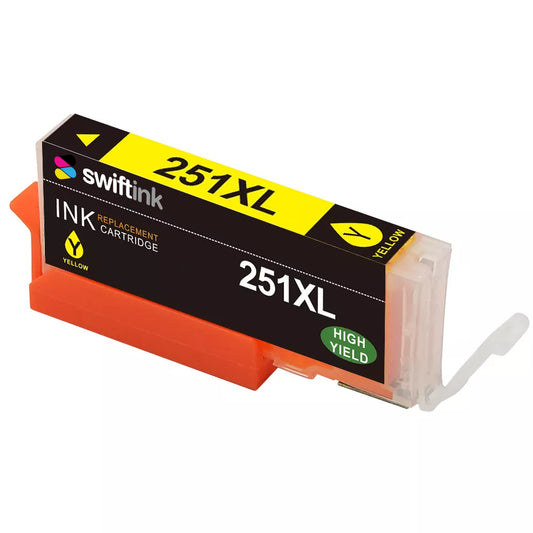 Compatible Canon 6451B001 (CLI-251XL) High Yield Yellow Ink Cartridge