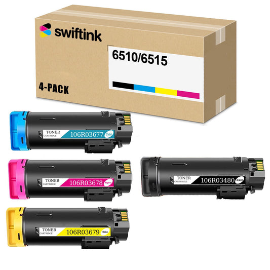 Compatible Xerox Phaser 6510 and WorkCentre 6515 (Bk, C, M, Y) Set of 4 Toners