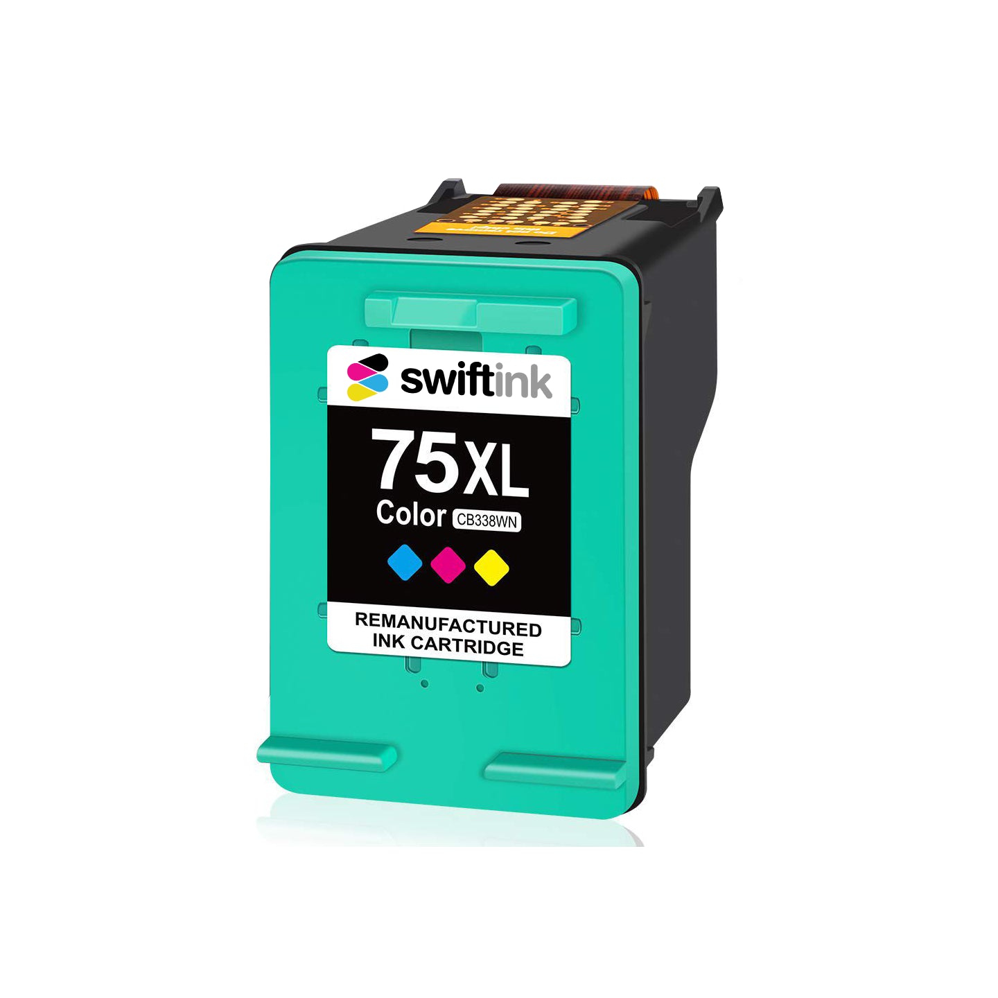 Remanufactured HP High Yield Tri-Color Ink Cartridge for CB338WN / HP 75XL
