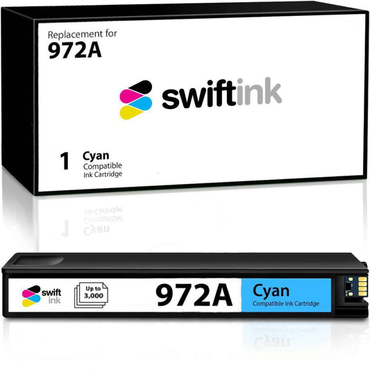 Compatible Cyan Ink Cartridge for L0R86AN / HP 972A