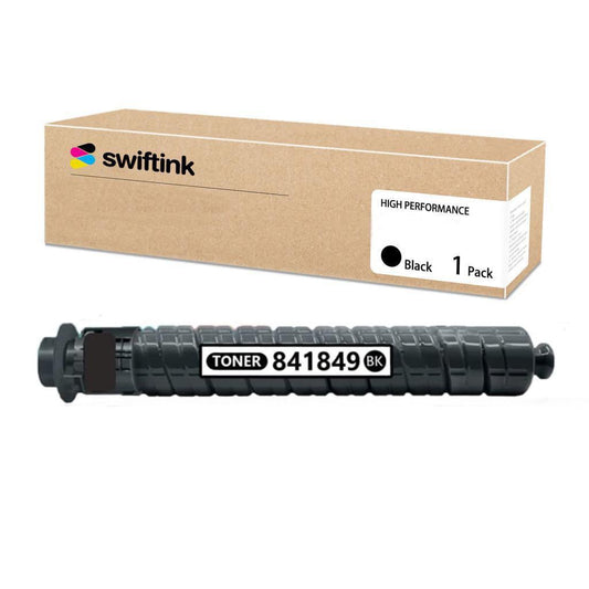 Compatible Ricoh 841849 Black Laser Toner Cartridge is the perfect choice for your Ricoh MP C4503, MP C4504, MP C4504ex, MP C5503, MP C5504exSP, MP C5504SP, MP C6003, MP C6004, and MP C6004ex