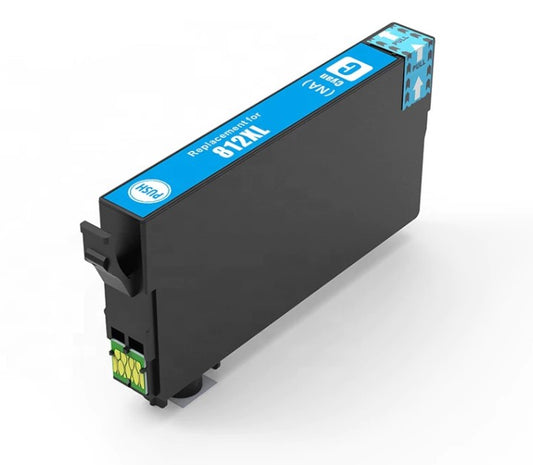 Remanufactured Epson 812XL Ink High Yield Cyan Ink Cartridge - T812XL220