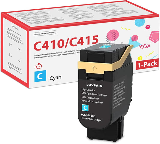 Compatible Xerox C410/VersaLink C415 High Capacity Cyan Toner Cartridge - 006R04686