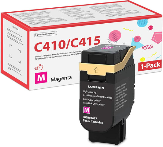 Compatible Xerox C410/VersaLink C415 High Capacity Magenta Toner Cartridge - 006R04687