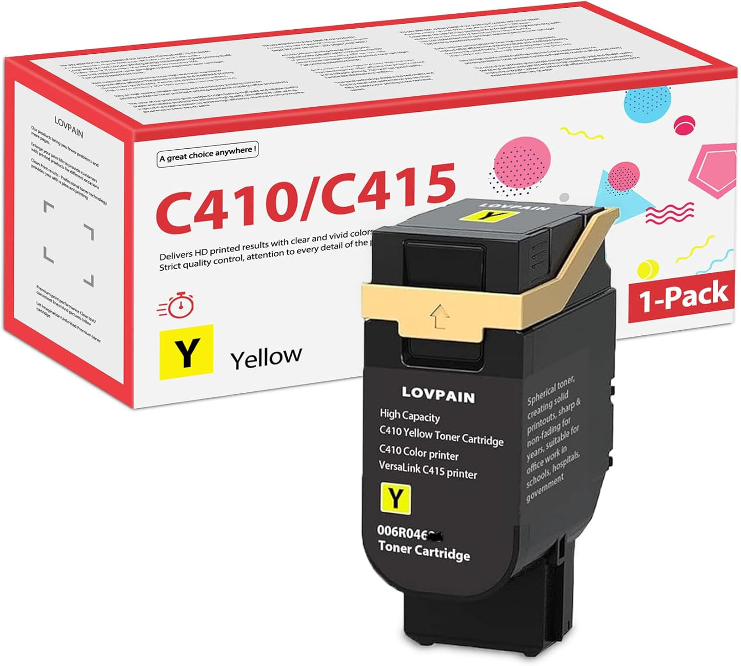 Compatible Xerox C410/VersaLink C415 High Capacity Yellow Toner Cartridge - 006R04688