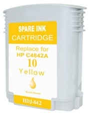 Remanufactured Hewlett Packard (HP) C4842A (HP 10 Yellow) Ink Cartridge