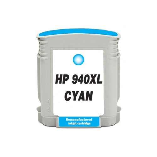 Remanufactured Hewlett Packard C4907AN (HP 940XL Cyan) High Yield Ink Cartridge