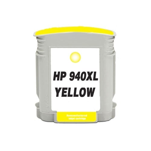 Remanufactured Hewlett Packard C4909AN (HP 940XL Yellow) High Yield Ink Cartridge