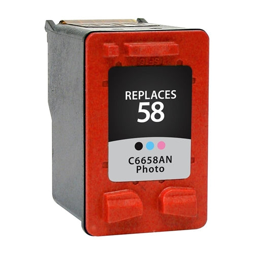 HP 58 (HP C6658AN) Photo Remanufactured Ink Cartridge (Fits into Black Slot)