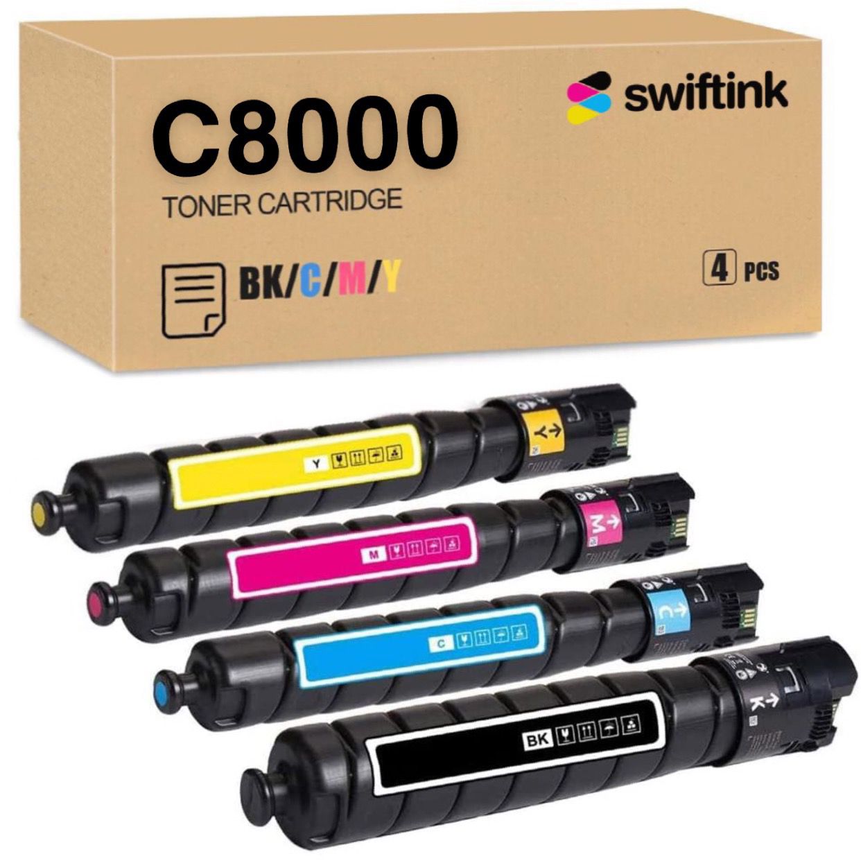 Compatible Xerox VersaLink C8000 (Black, Cyan, Magenta, Yellow) Laser Toner Cartridge Set of 4