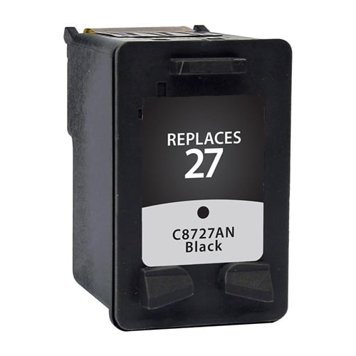 Remanufactured Replacement Black Ink Cartridge for C8727AN / HP 27
