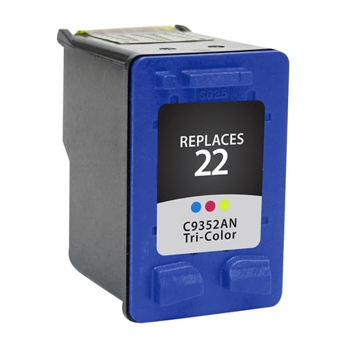 Remanufactured Replacement Tri-Color Ink Cartridge for C9352AN / HP 22XL