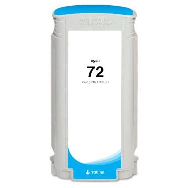Remanufactured Replacement High Yield Cyan Ink Cartridge for C9371A / HP 72