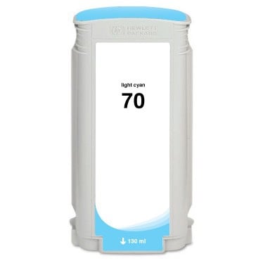 Remanufactured HP C9390A (HP 70) Light Cyan Ink Cartridge