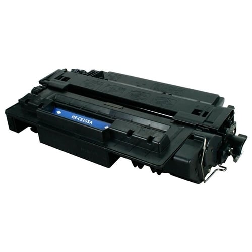 Remanufactured CE255A / 55A Standard Yield Black Laser Toner Cartridge for HP P3015 Printers (MICR Toner for Check Printing)