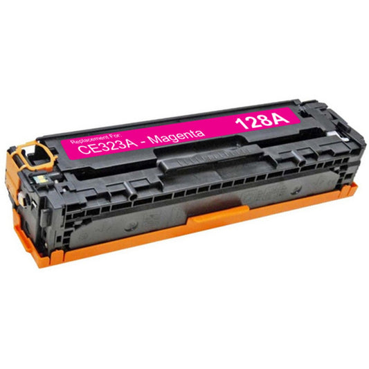 Compatible HP CE323A (HP 128A) Magenta Toner Cartridge (1300 Page Yield)