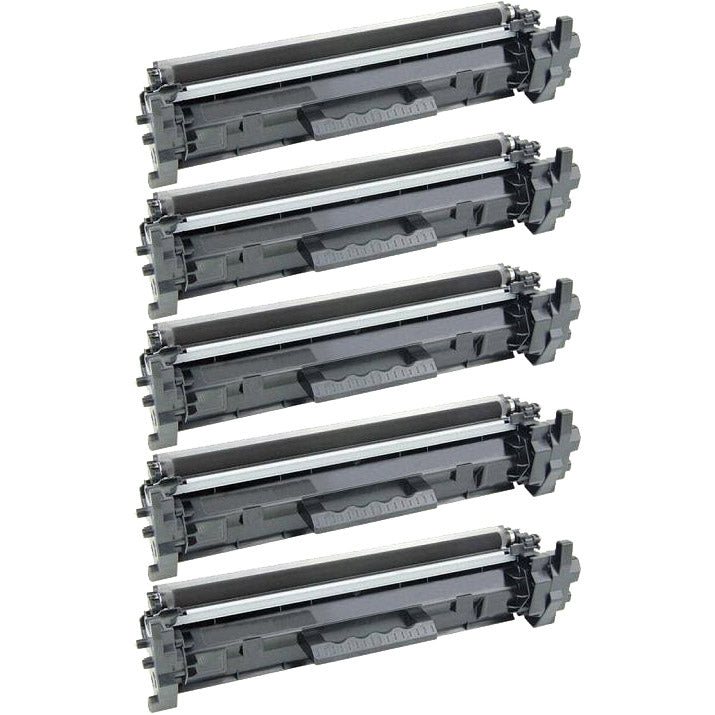 Compatible HP CF217A (HP 17A) Black Toners – Set of 5
