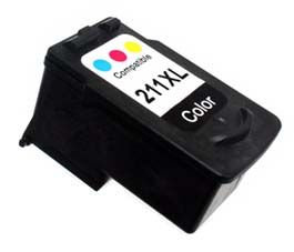 Remanufactured Canon CL-211XL High Yield Color Ink Cartridge