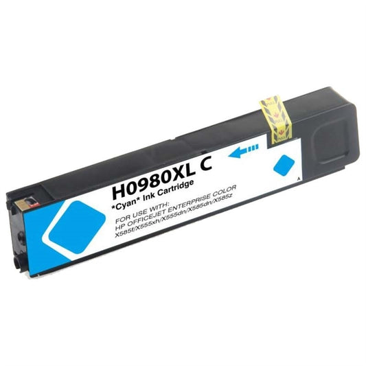 Remanufactured Replacement Cyan Ink Cartridge for D8J07A / HP 980