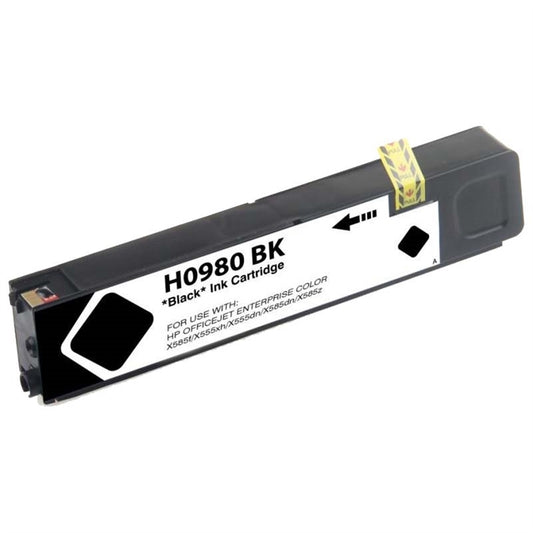Remanufactured Replacement Black Ink Cartridge for D8J10A / HP 980