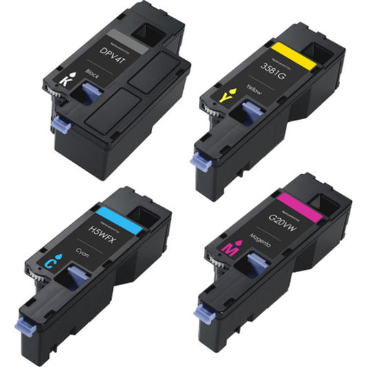 Dell E525W Compatible Toner Combo 1 Black, 1 Cyan, 1 Magenta, 1 Yellow - 4 Pack