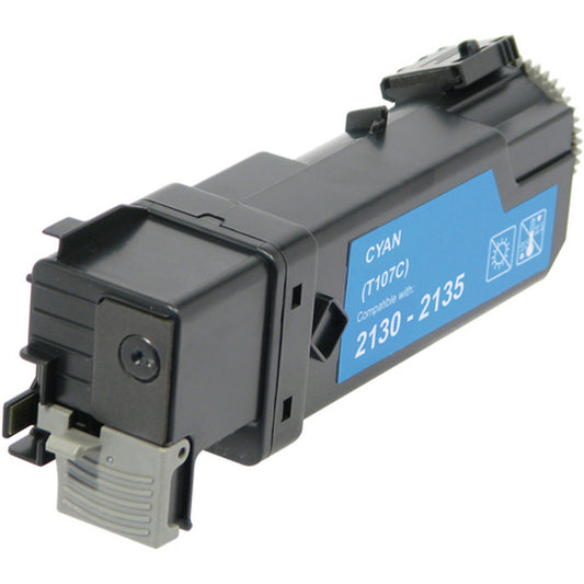 Compatible Dell T107C High Yield Cyan Laser Toner Cartridge for Dell 2130cn, 2135cn Printers