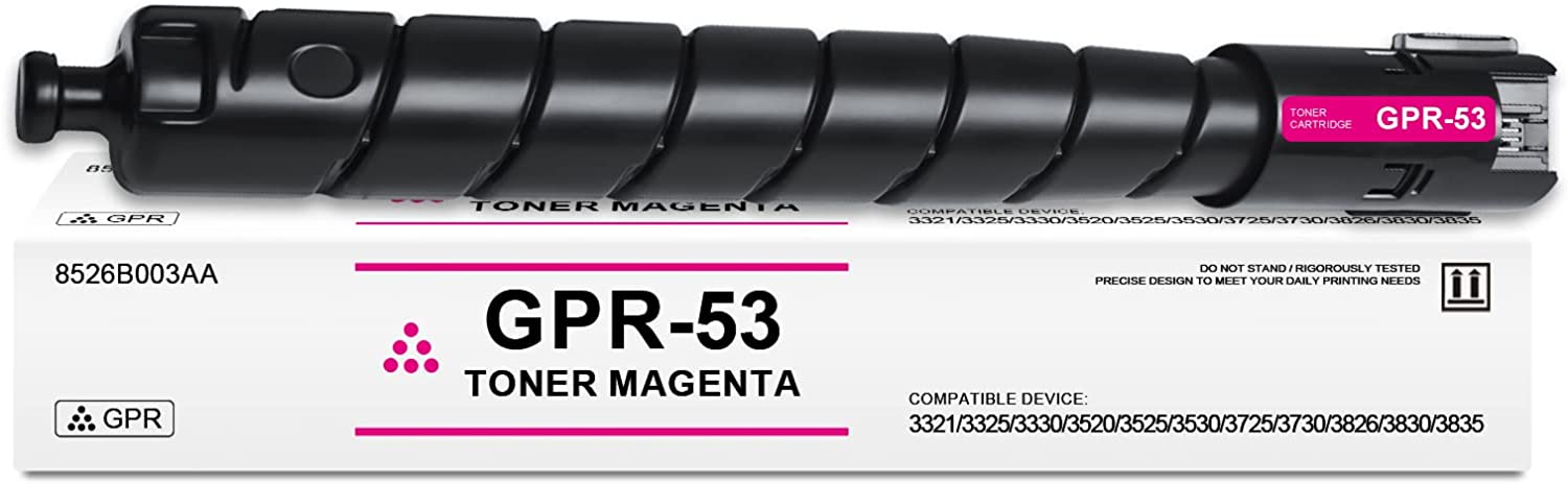 Compatible Canon GPR-53 Magenta Toner Cartridge 8526B003, 19K Pages