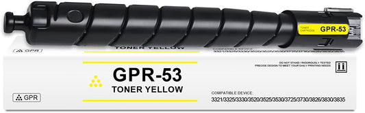 Compatible Canon GPR-53 Yellow Toner Cartridge 8527B003, 19K Pages