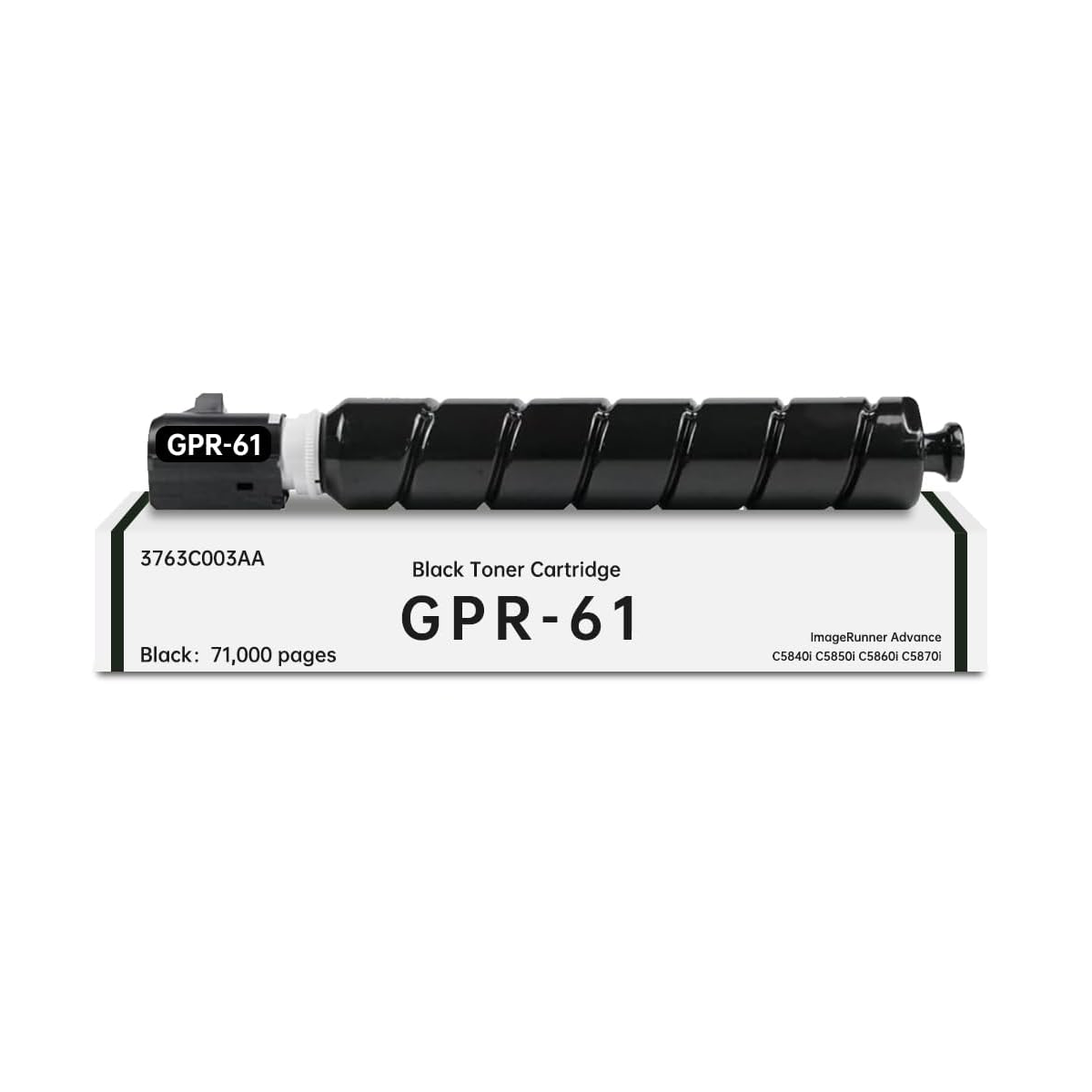 Compatible Canon GPR-61 Black High Yield Toner Cartridge 3763C003AA, 71K Pages