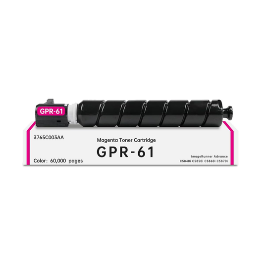 Compatible Canon GPR-61 Magenta High Yield Toner Cartridge 3765C003AA, 60K Pages