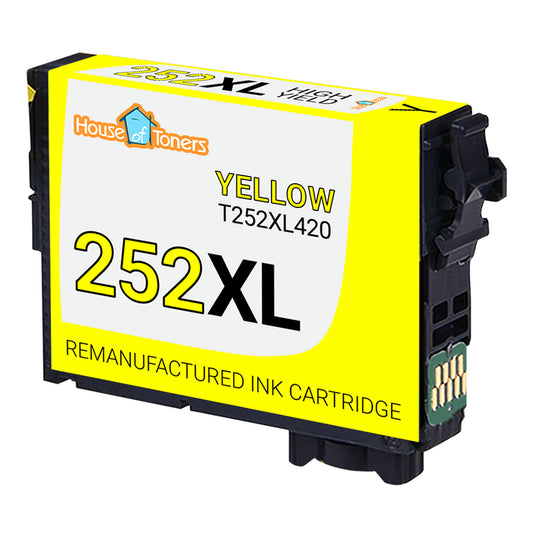 Remanufactured Epson 252XL High Yield Yellow Ink Cartridge – T252XL420