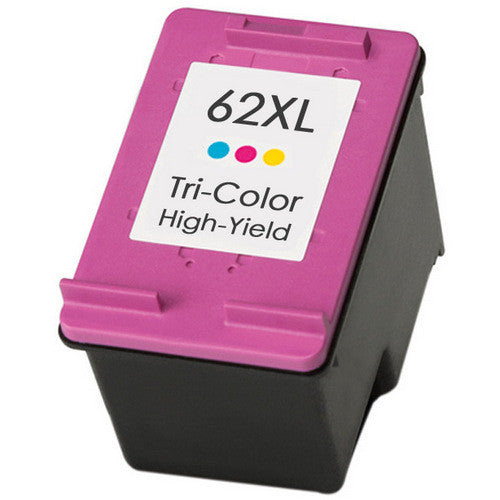 Remanufactured Hewlett Packard C2P07AN / HP 62XL High Yield Color Ink Cartridge
