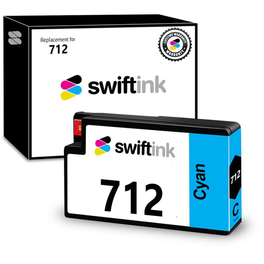 Remanufactured HP 712 29ml Cyan DesignJet Ink Cartridge, 3ED67A
